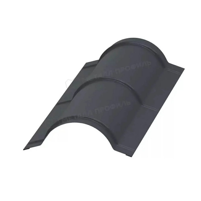 Планка конька круглого R110х2000 (ECOSTEEL-01-Белый Камень ПР-0.5)